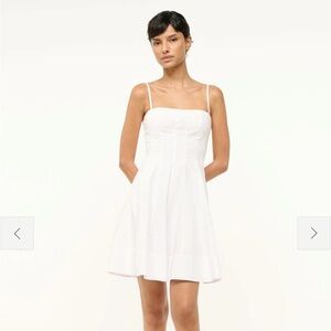STAUD White Wylie Mini Dress